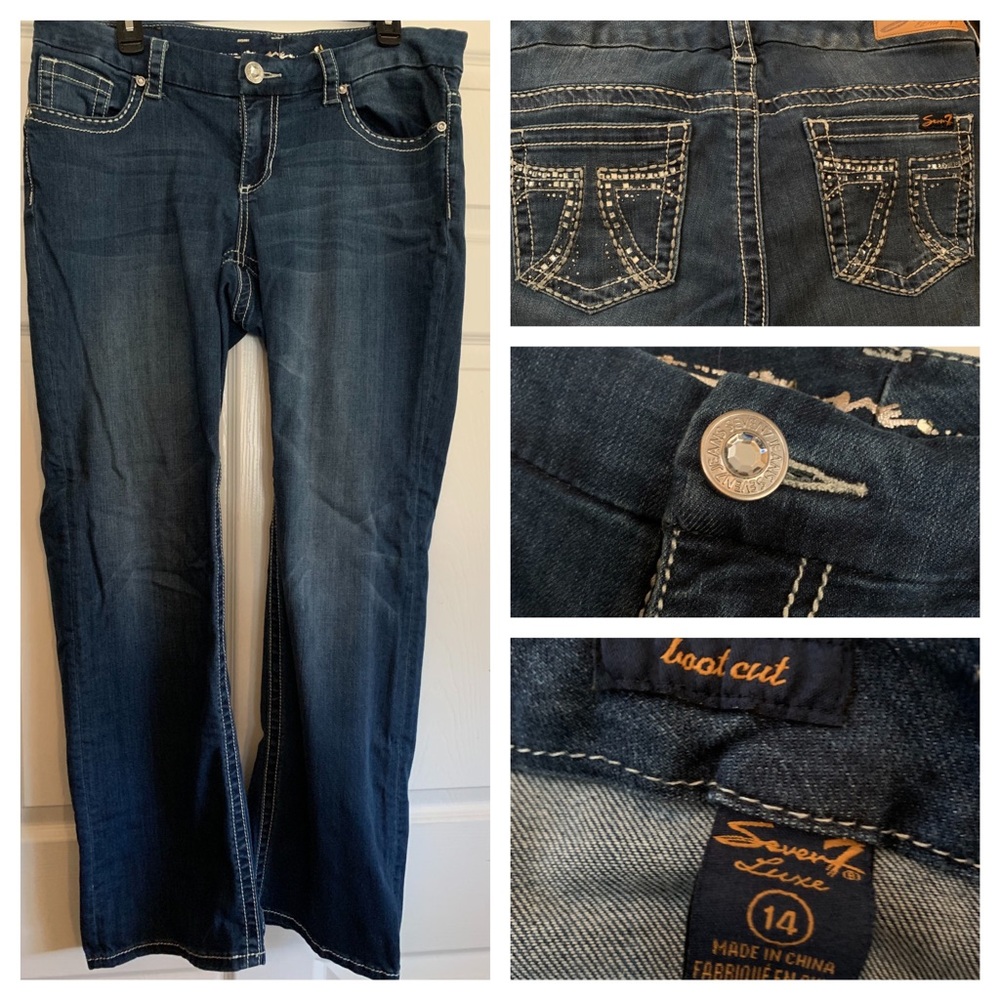 Seven7 Luxe Bootcut Jeans Size 14